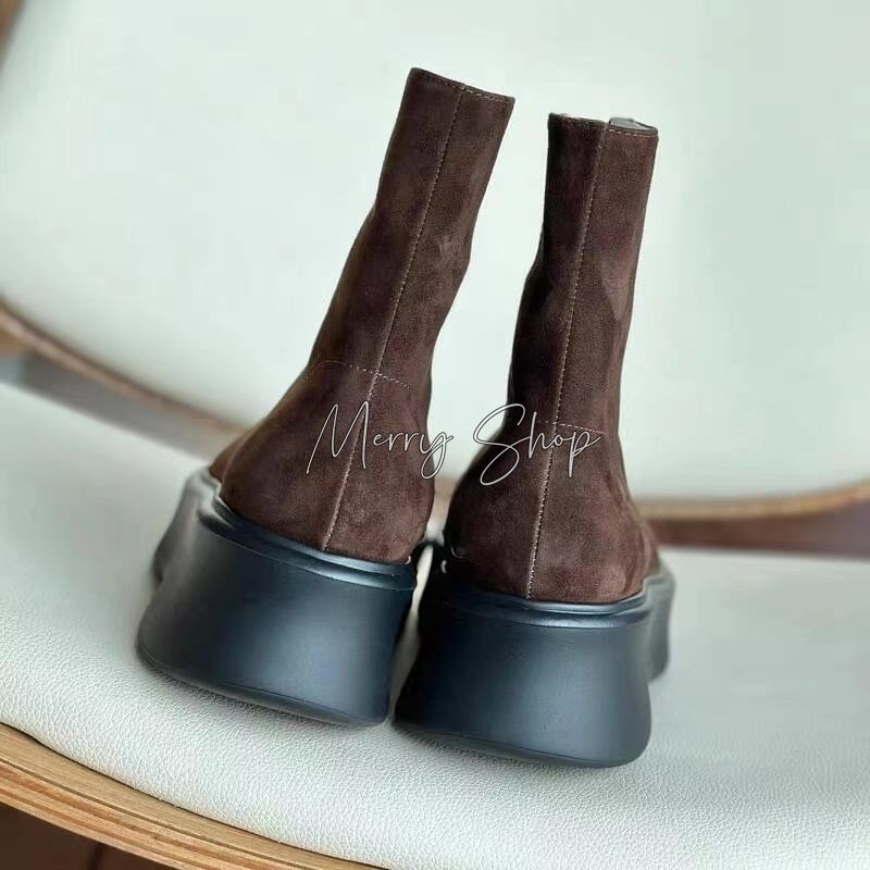 美品 ✨ THE ROW Zipped Boot I ジップレザーアンクルブーツ - メルカリ