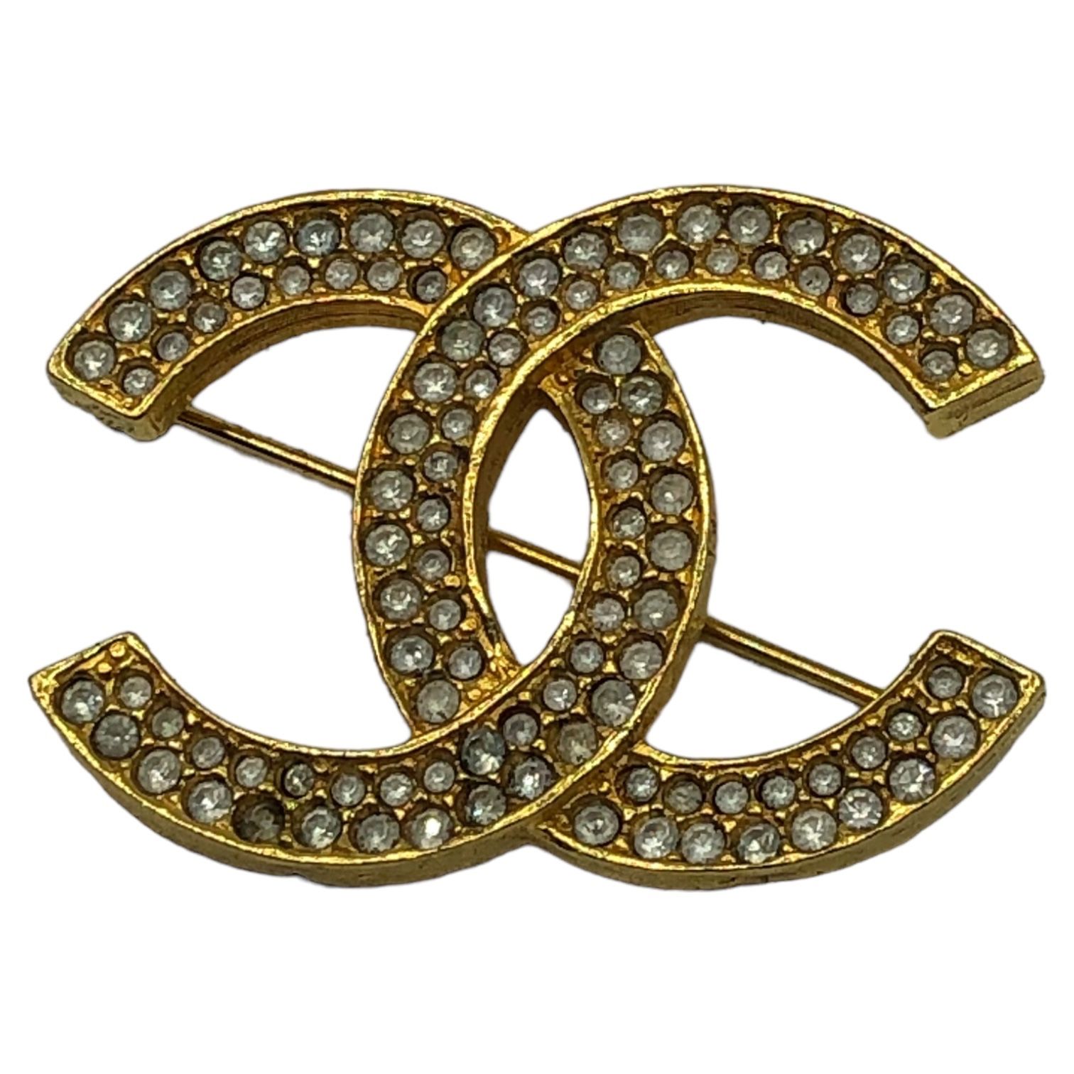 CHANEL(シャネル) Coco mark rhinestone brooch ココマーク