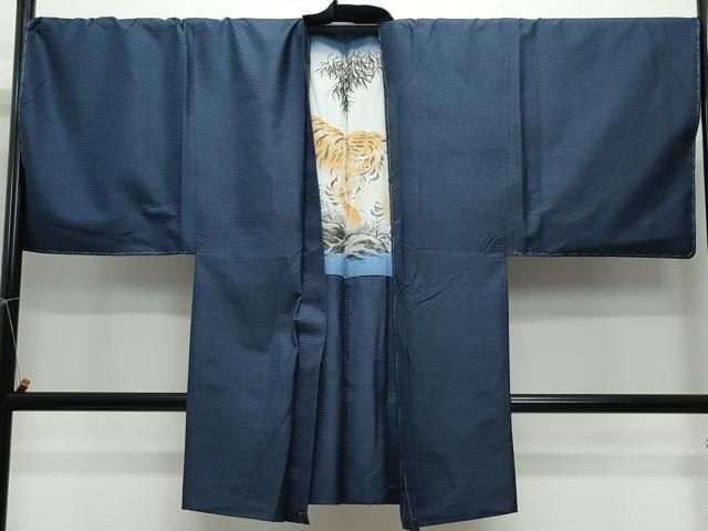 ベストストア日本一受賞店！■平和屋着物■男性　本場大島紬　大島紬美幸謹製　キングサイズ　反物　証紙付き　逸品　未使用　gk443 ベストストア日本一受賞店！□平和屋着物□男性 紬 黒地 逸品 未