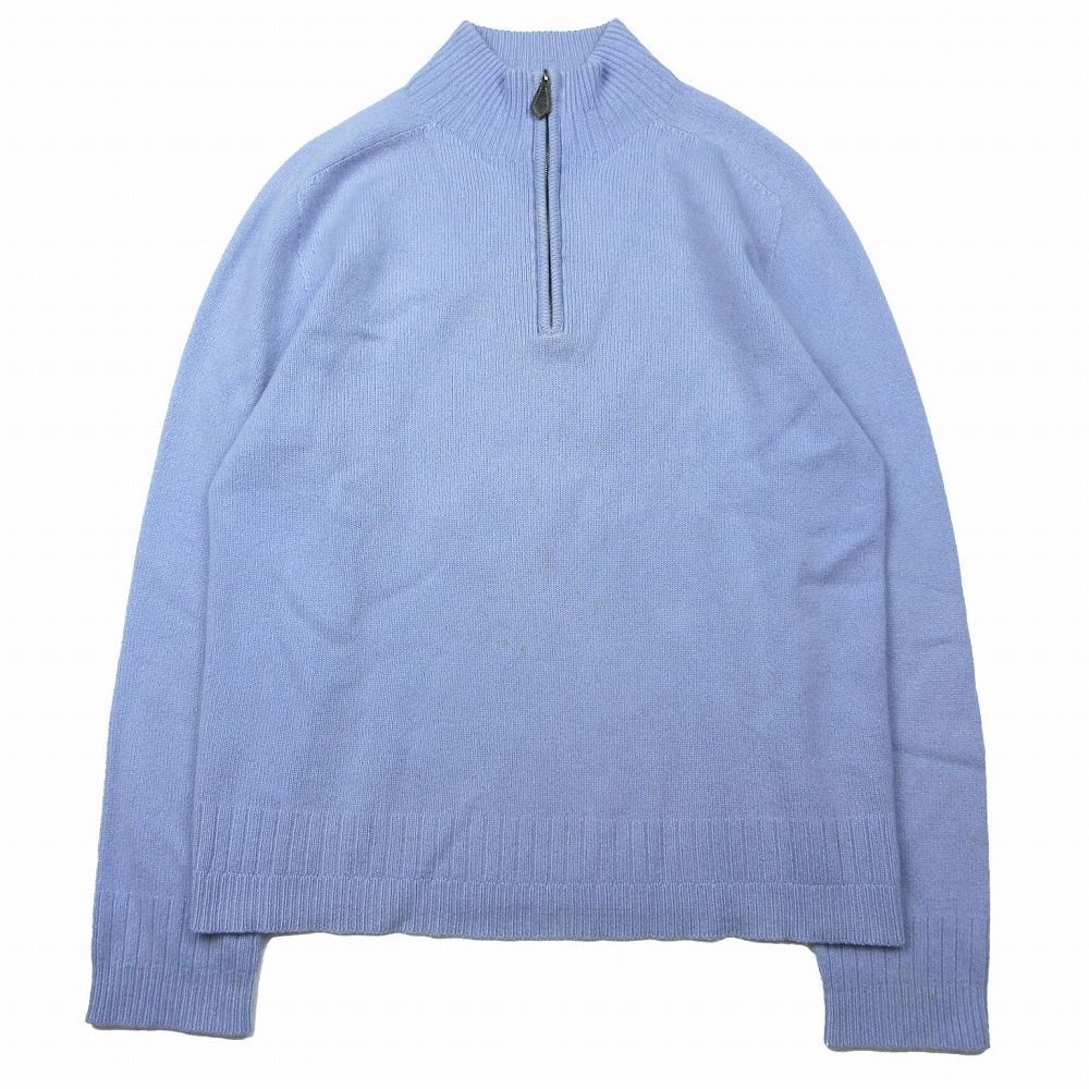 HERMES エルメス カシミヤ ハーフジップ ニット セーター プル
