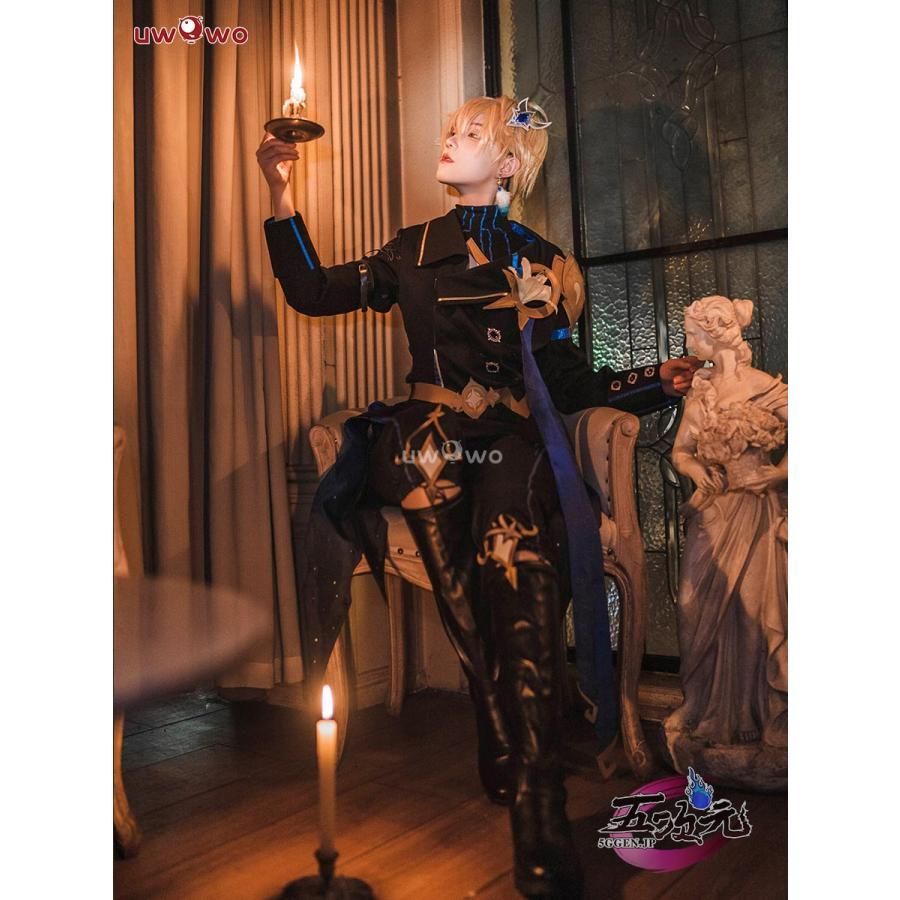 Uwowo 原神 コスプレ ソラ 空 深淵の王子 同人服 衣装 ウイッグ 追加可 ft252122