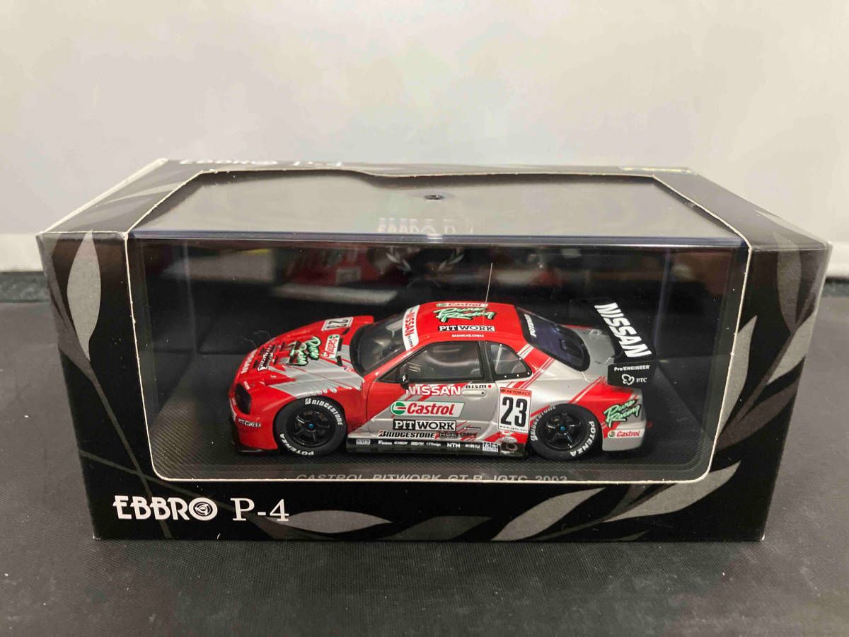エブロ1/43  JGTC 2002 カストロール　ピットワークス EBBRO 1/43 JGTC 2002 スカイライン カストロール ピットワーク