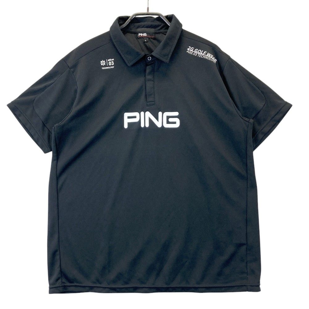 新品　Students Golf ポロシャツ　半袖　ピケポロ　ブラック　Lサイズ 新品 Students Golf ポロシャツ 半袖 ピケポロ ブラック Lサイズ