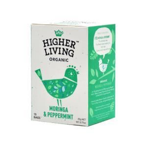3営業日で発送 Higher Living Organic ハイアーリビング モリンガペパーミント 有機 ハーブティー 15TB オーガニック H6-08 入数 8