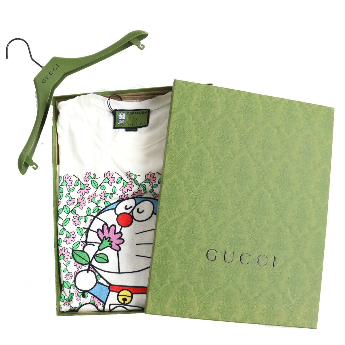 未使用品△正規品 GUCCI グッチ 615044 ドラえもん×花柄 クルーネック