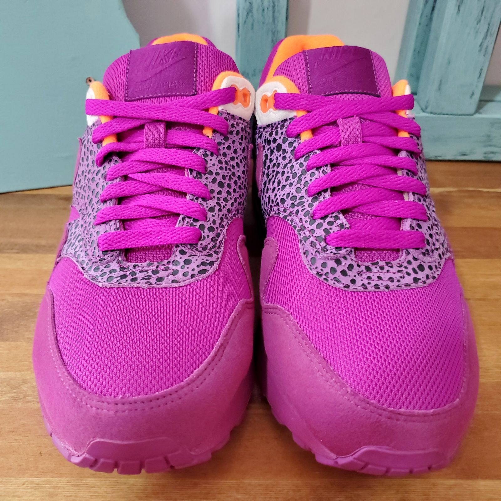 NIKEナイキ□極美品 09年 WMNS AIR MAX 1 SAFARI RED PLUM US9.5 JP26