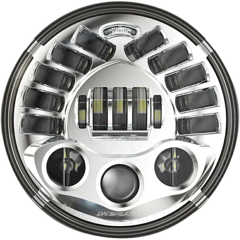 7インチ ADAPTIVE2 LEDヘッドライト：クローム/マウンティングキット無し