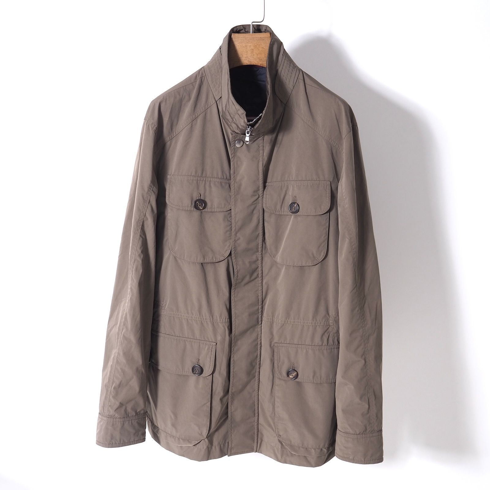 ブルネロクチネリ Brunello Cucinelli イタリア製 最高峰 ジャケット ブルゾン 50 ブラウン メンズ 正規品 4-YK009