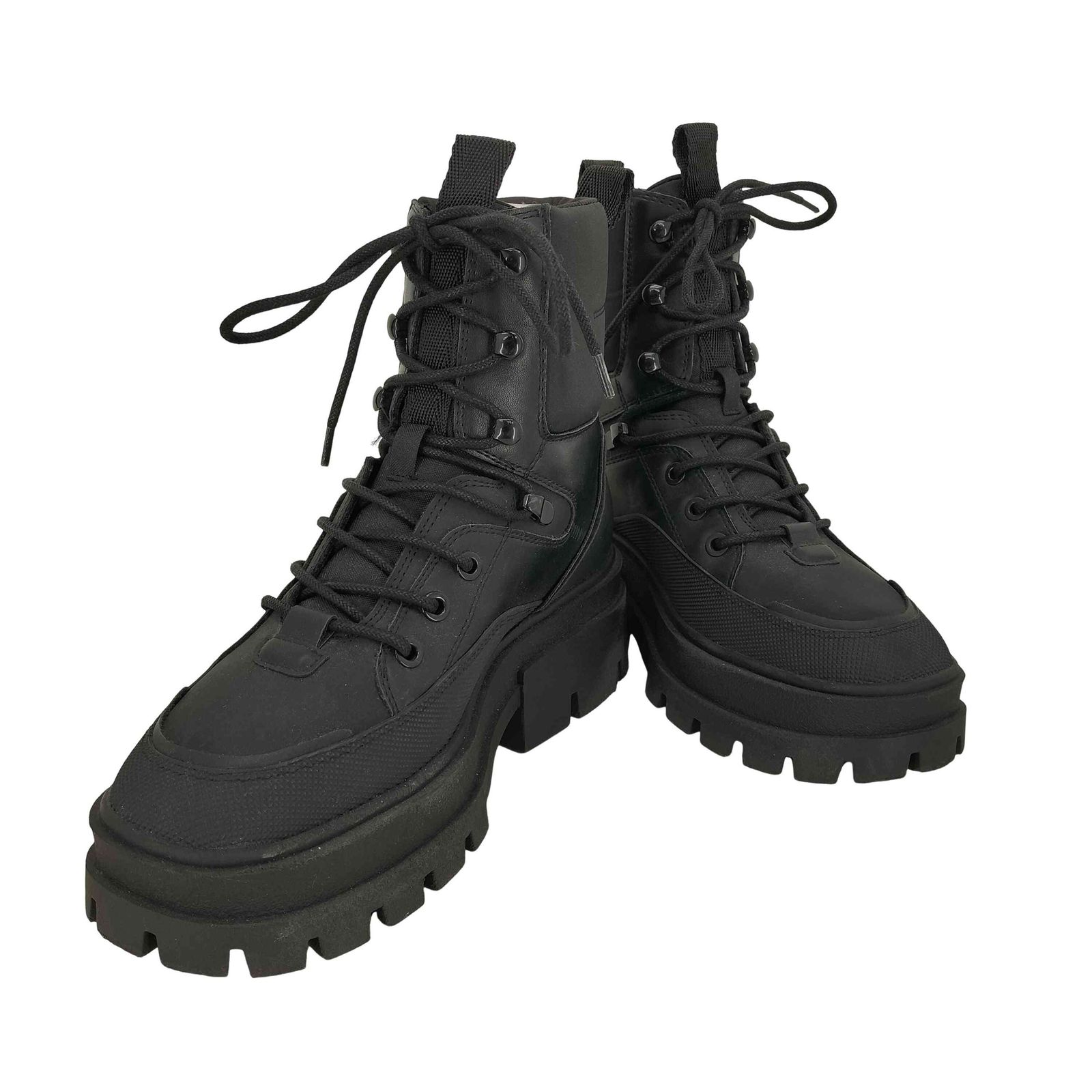 さらら ザラ ZARA トラックソール コンバットブーツ レディース EUR：37