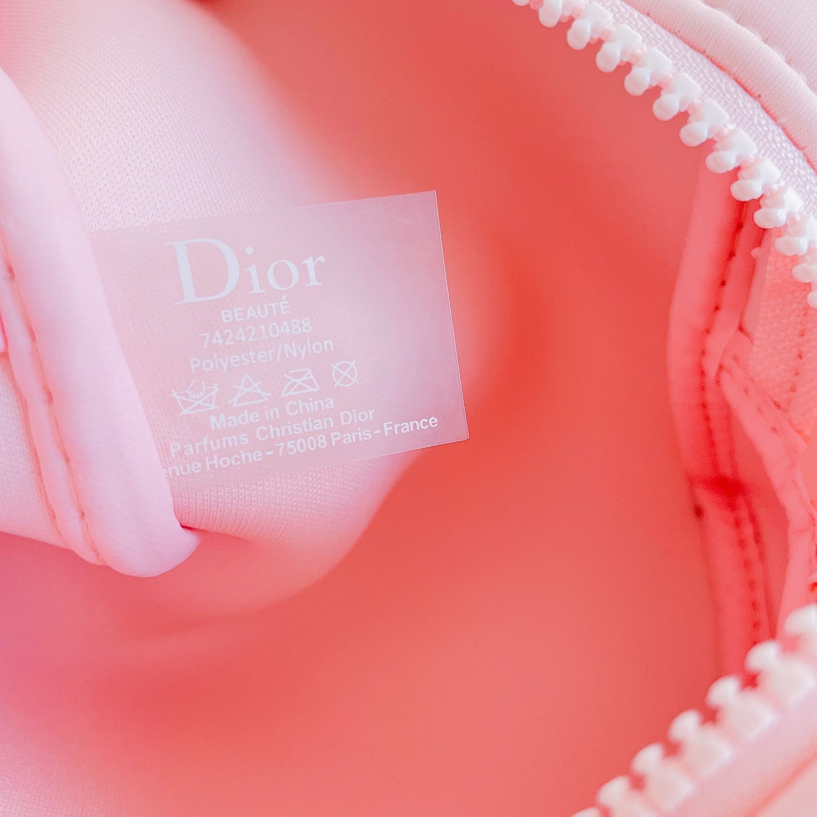 定番キャンバス Dior ノベルティ ポーチ ベビーピンク