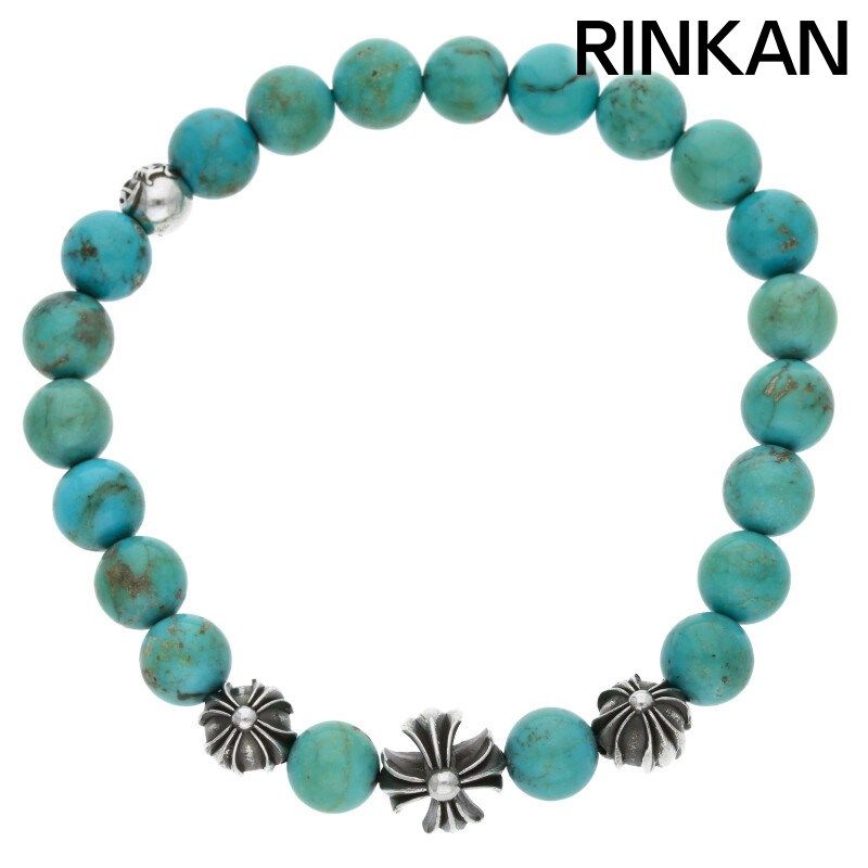 クロムハーツ  8mm BEAD/8mmビーズブレス BEAD8mmターコイズビーズブレスレット メンズ