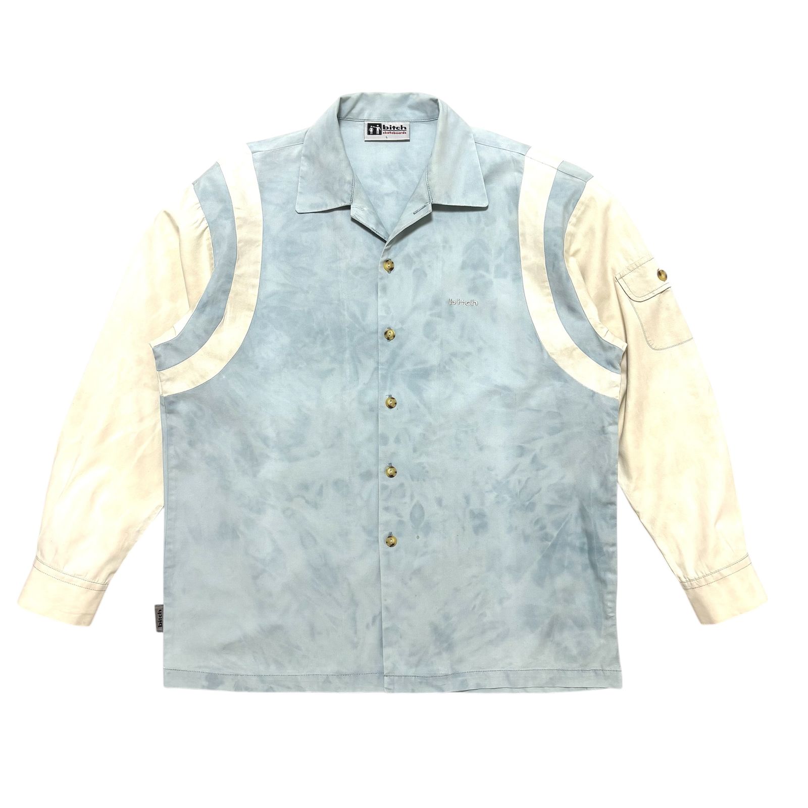 90s ビッチ スケートボード bitch skateboards 開襟 シャツ ビッチ” 90's bitch skateboards / Open Collar Shirt | TAPA TAPP