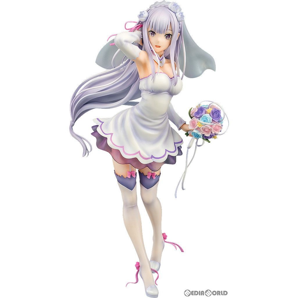 (再販) エミリア ウェディングVer. Re:ゼロから始める異世界生活 1/7 完成品 フィギュア Phat!(ファット・カンパニー)