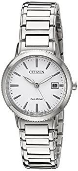 【中古】シチズン Citizen Eco-Drive Women's 'Sport' Quartz Stainless Steel Casual Watch Color: Silver-Toned (Model: EW2370-57A) [並行輸入品]