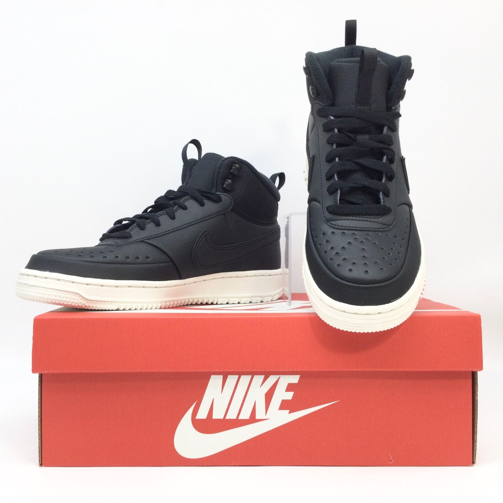 6087 【美品・正規品】NIKE COURT VISION MID WNTR DR7882-002 25.5cm 