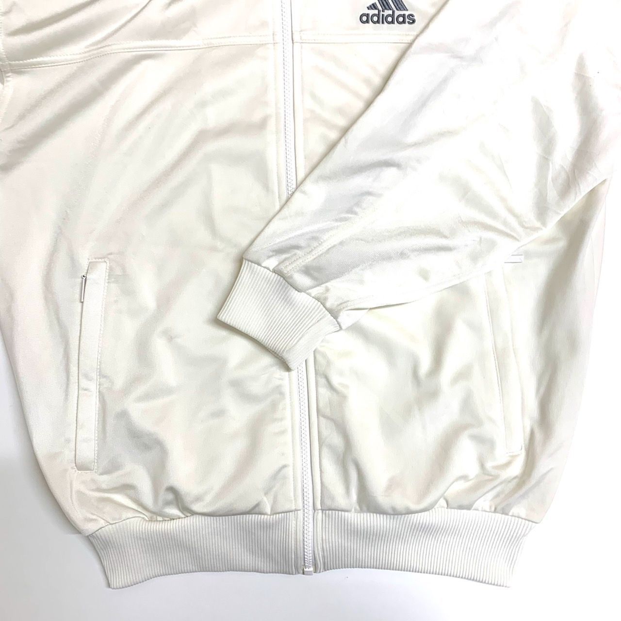 adidas】アディダス/トラックジャケット/Mサイズ/オフホワイト