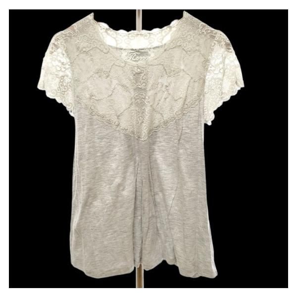 インポートロッサ Rossa レースカットソー 46 /N001 インポート ロッサ 46の通販