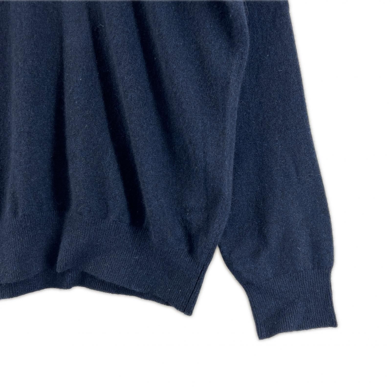 未使用品【アンパスィ】ジップアップセーター ネイビー 防風素材裏地付き M 未使用品【アンパスィ】ジップアップセーター ネイビー 防風素材