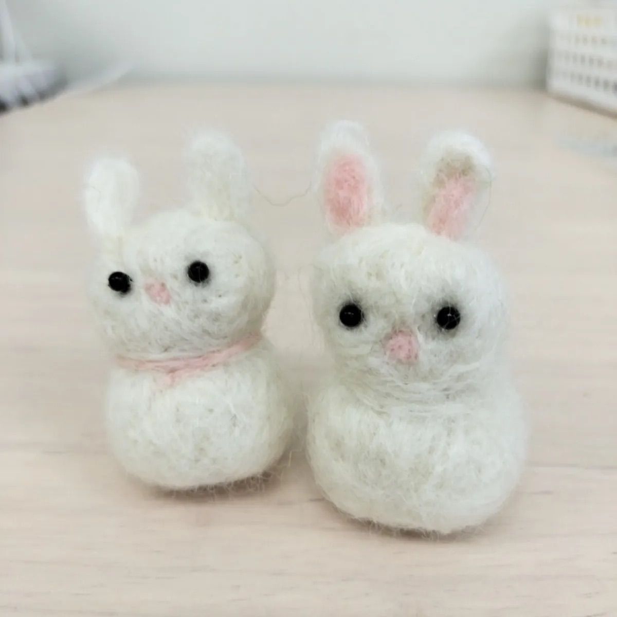 羊毛フェルト ウサギのdoll デッカちゃん フラワーソーダちゃん