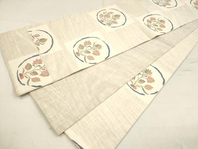 平和屋着物○名門木屋太 今河織物 六通柄袋帯 幾何学