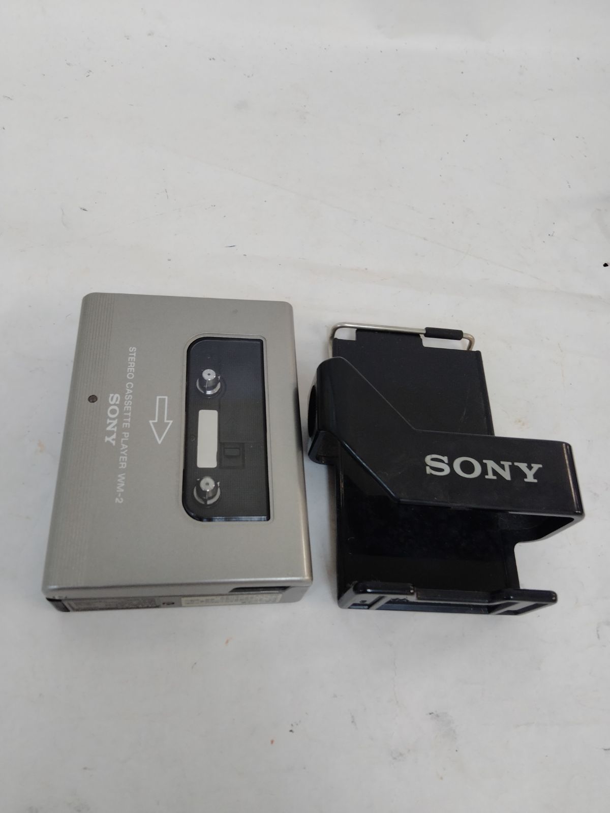 SONY STEREO WALKMAN WM-2 本体ケースセット 通電起動のみ 済 ケース付 視聴未 ソニー ウォークマン