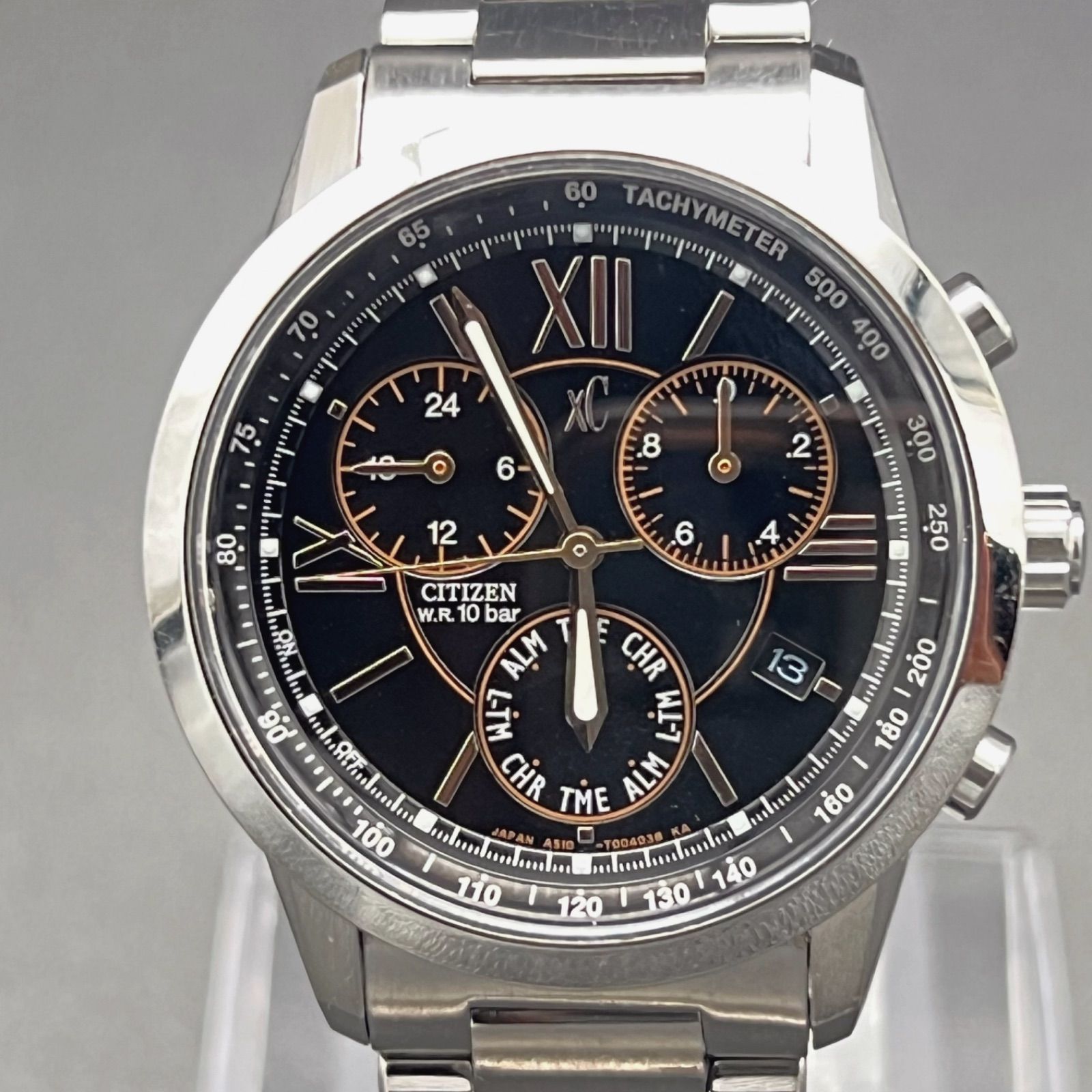 シチズン XC クロスシー A510 クロノグラフ 箱・コマ有 クォーツ