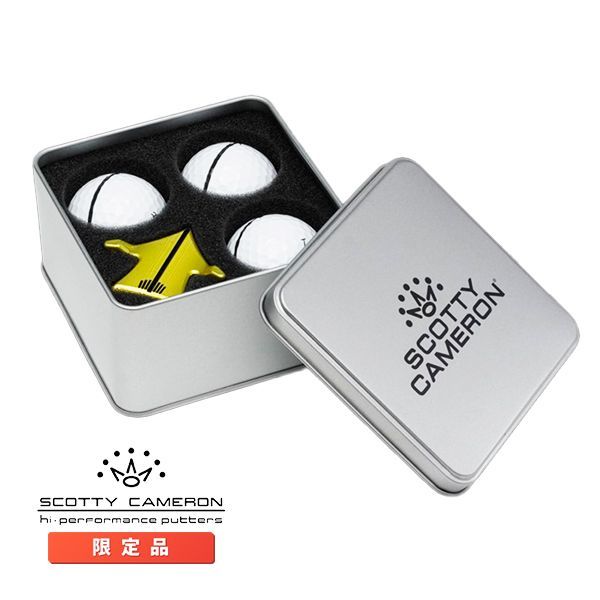 スコッティキャメロン エアロアライメントツール ボールマーカー イエロー ボール３球セット Scotty Cameron キャメロン コイン 限定 ボールマーカーキット