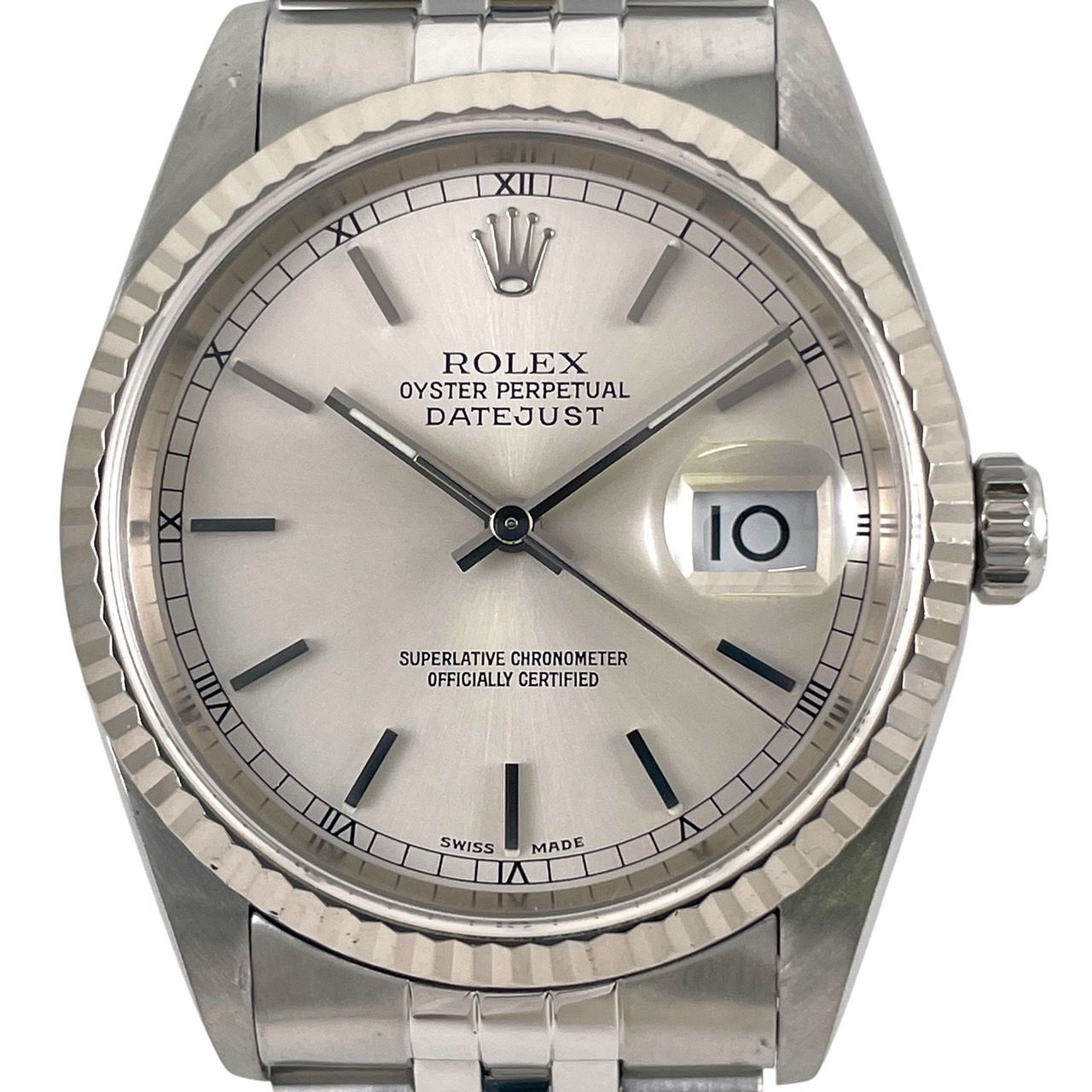 【ROLEX】ロレックス デイトジャスト 16234 腕時計 SS/WG メンズ 外装仕上げ済 ジュビリーブレス