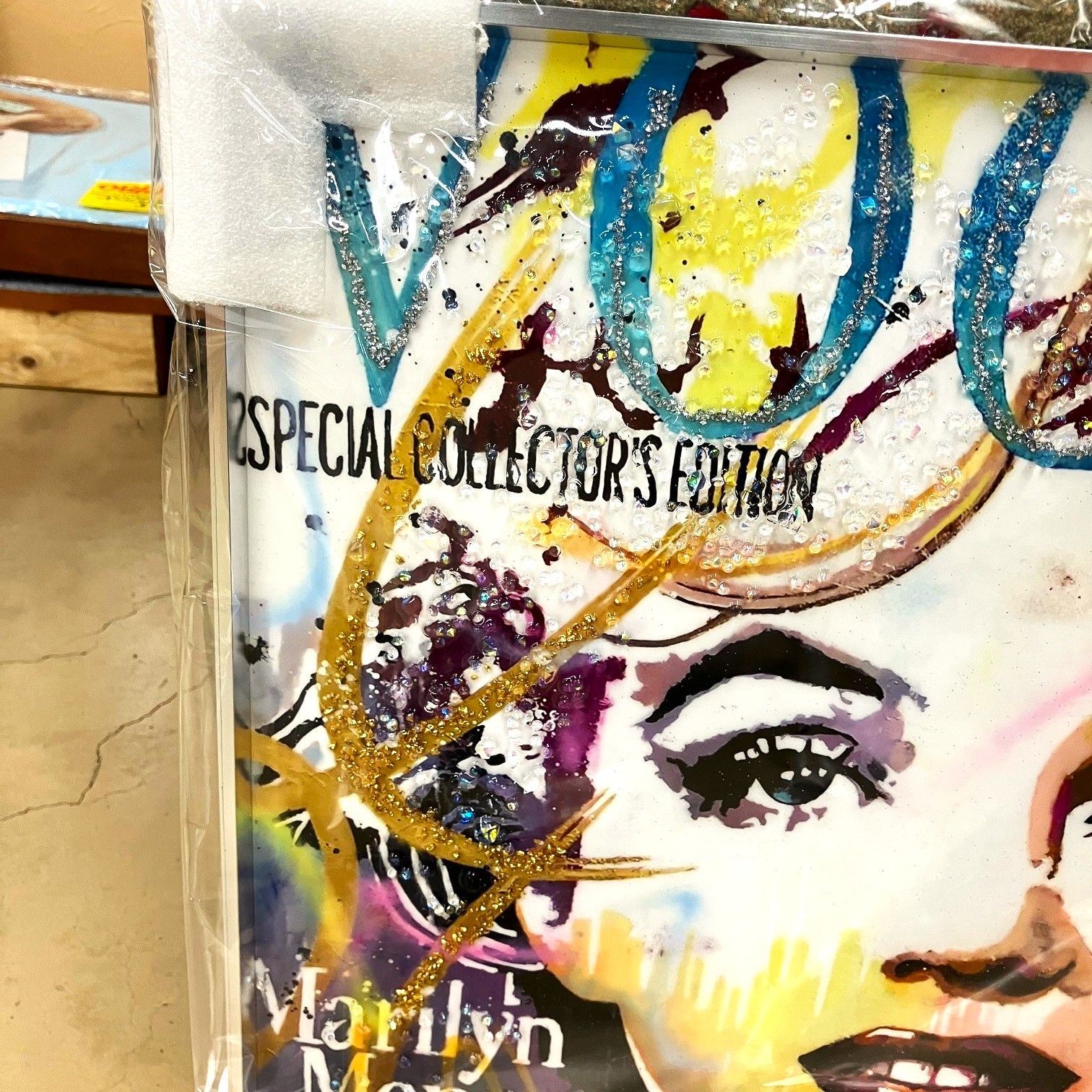 水晶絵 アートパネル クリスタル 立体 絵画 アート 蝶 ブラック