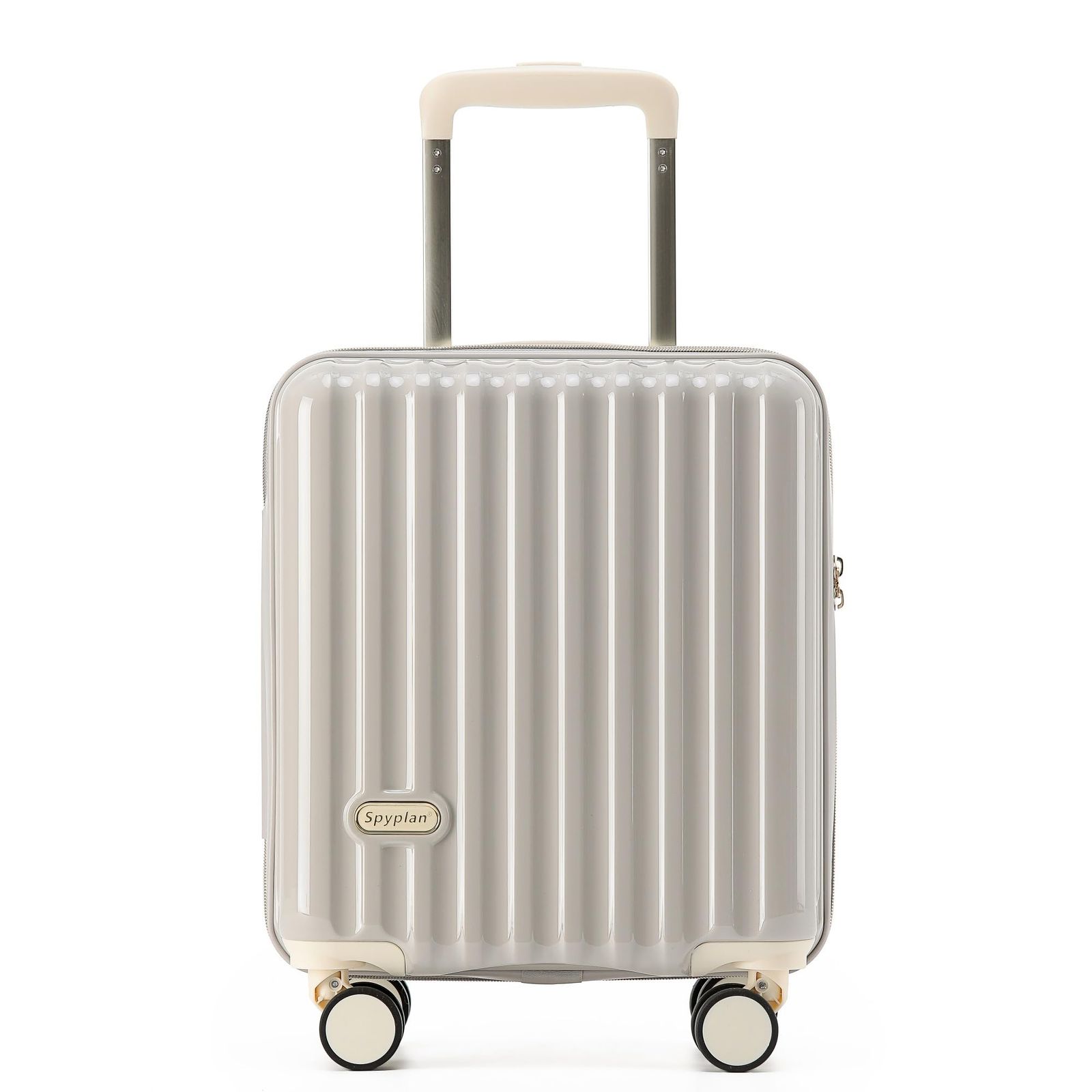 Spyplan] グレー スーツケース M キャリーケース 拡張機能付き