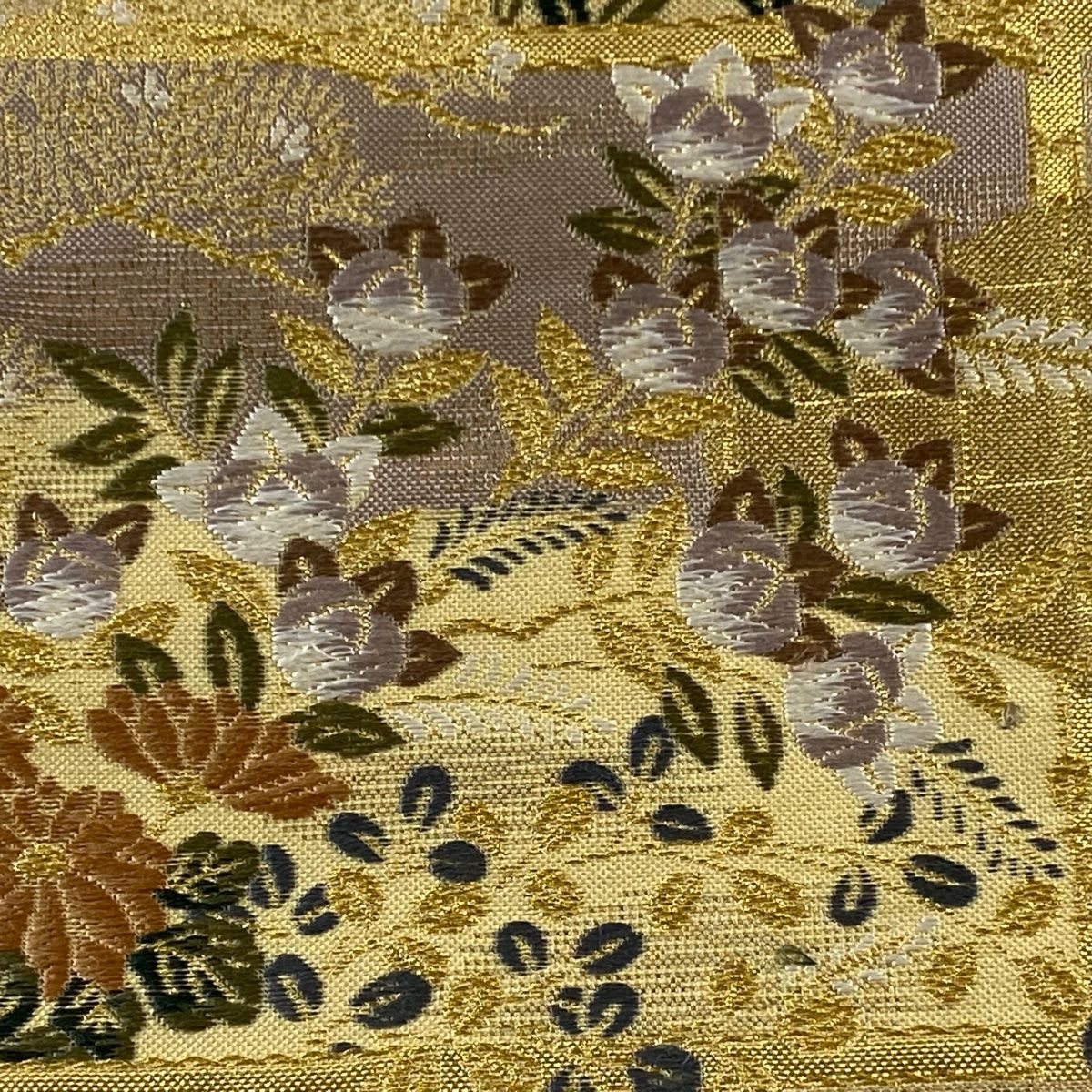 T942 本金箔全通丸帯 七福神図 鶴 松竹梅 丸帯 全通 T942 本金箔全通丸帯 七福神図 鶴 松竹梅 丸帯 全通 T942 本金箔