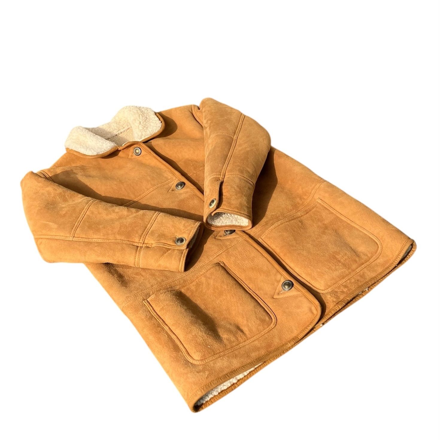 80s 90s L.L.Bean ランチコート ムートンコート リアルレザー