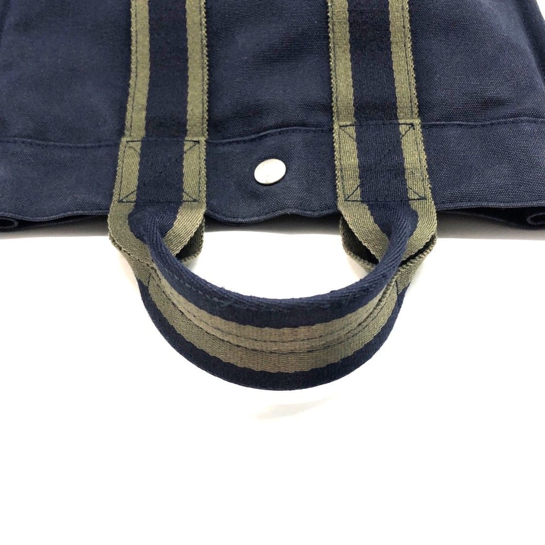 ☆HERMES エルメス フールトゥPM ネイビー カーキ トートバッグ