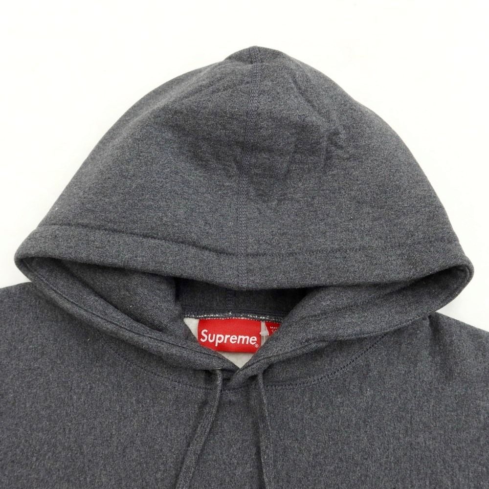 【中古】【未使用】シュプリーム Supreme 2021年秋冬 Small Box Hooded Sweatshirt 裏起毛スウェット プルオーバーパーカー ダークグレー【サイズS】【メンズ】-2