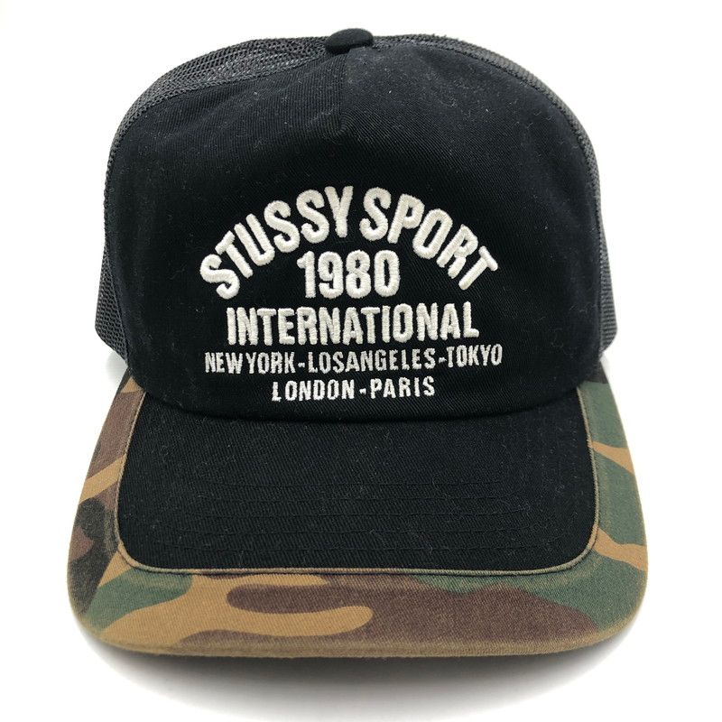 中古品】STUSSY ステューシー TRUCKER INTERNATIONAL SNAPBACK