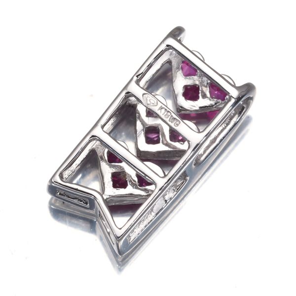 QVC ペンダントトップ ルビー 0.27ct ピンクサファイア 0.13ct