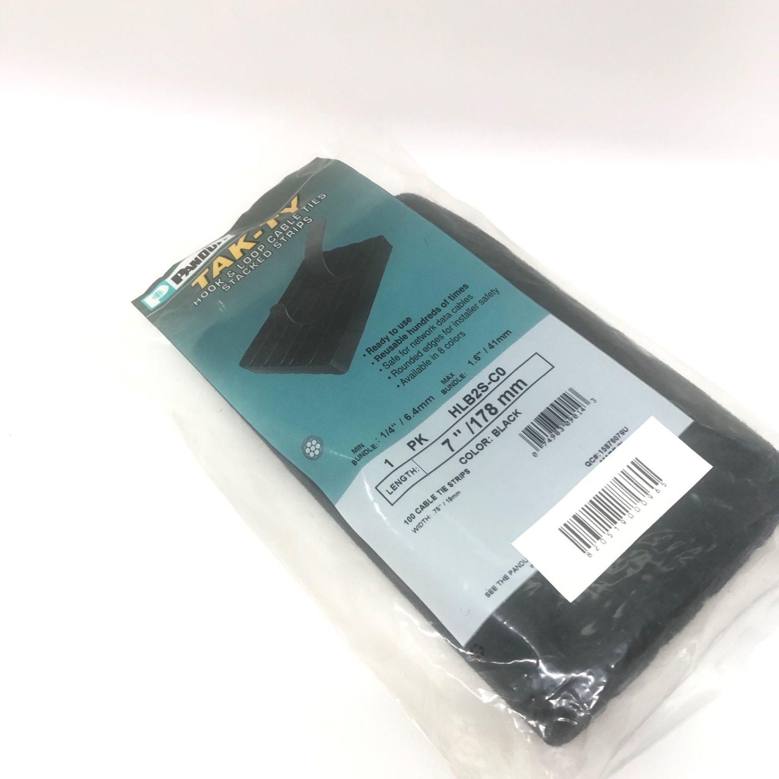 パンドウイット タックタイストリップタイプ黒(100本入) HLB2S-C0 100