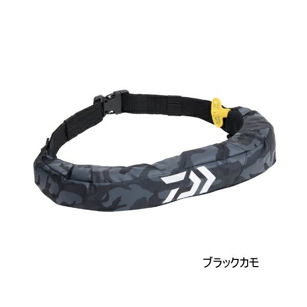 ≪ 25年9月新商品 ≫ ダイワ インフレータブルライフジャケット ウエストタイプ自動 手動膨張式 DF-2724 ブラックカモ フリーサイズ