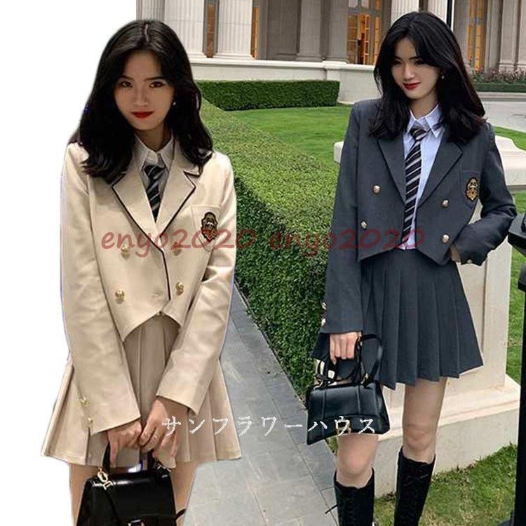 入学式 卒業式 スーツ 女の子 女子 高校生 フォーマルスーツ 中学生 レデイース ブラウス コート ジャーケト スカート無地 セット 卒服 S M L XL 発表会