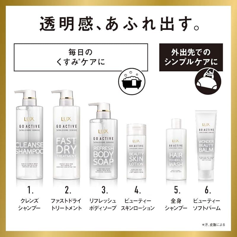 ラックス アスレジャー ヘルシーシャイン ファストドライ