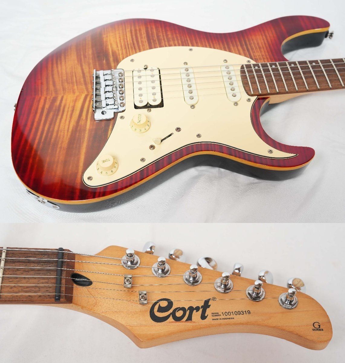☆Cort☆G Series G210FT Cherry Sunburst フレイムメイプルトップ