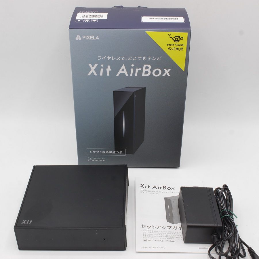 PIXELA Xit AirBox XIT-AIR120CW ワイヤレステレビチューナー クラウド録画対応 ピクセラ 本体