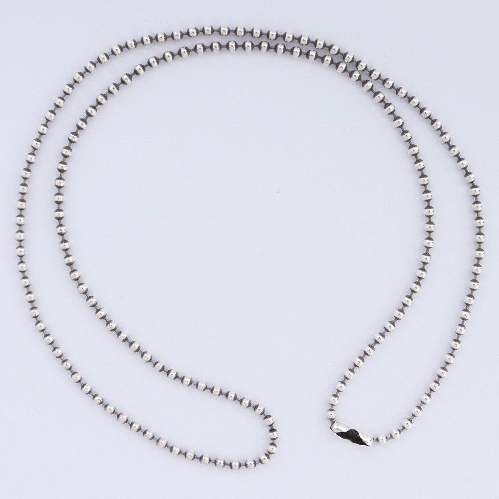 美品 CHROME HEARTS シルバー ボールチェーン ネックレス 51cm クロムハーツ（Chrome Hearts） ネックレス シルバー925 ボール