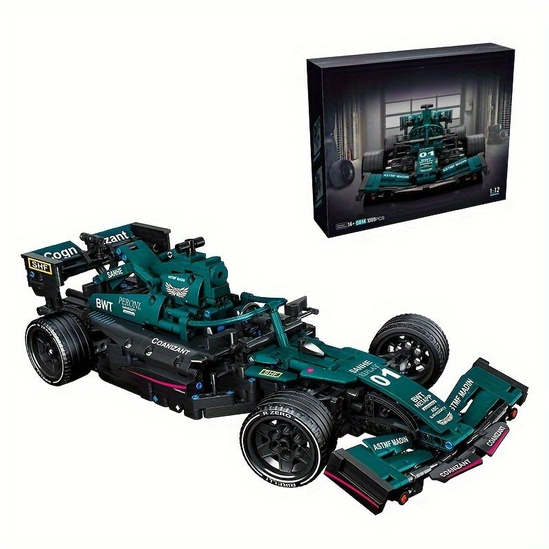 12ビルディングブロック モーターカースポーツセット