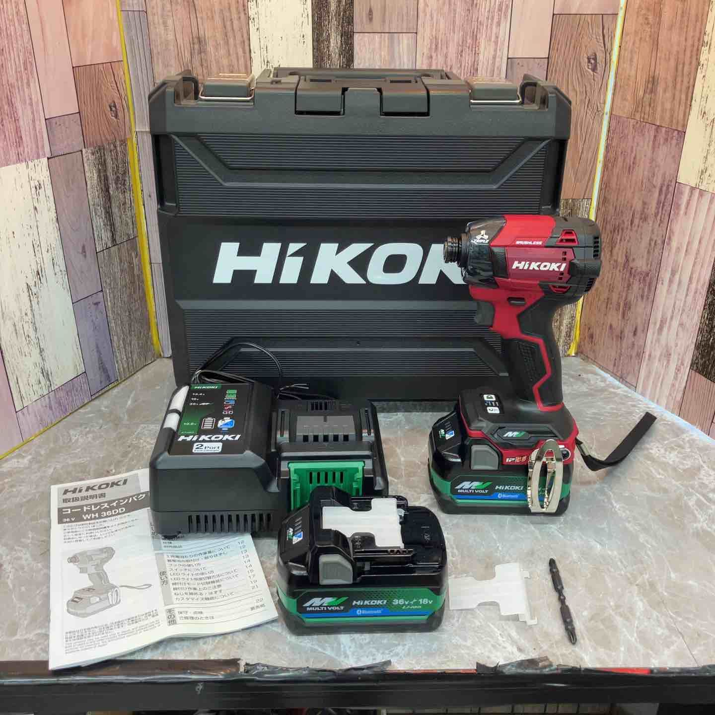 ハイコーキ HIKOKI 旧 日立工機 コードレスインパクトドライバ スコーピオンレッド WH36DD 2XHRSZ 八潮店