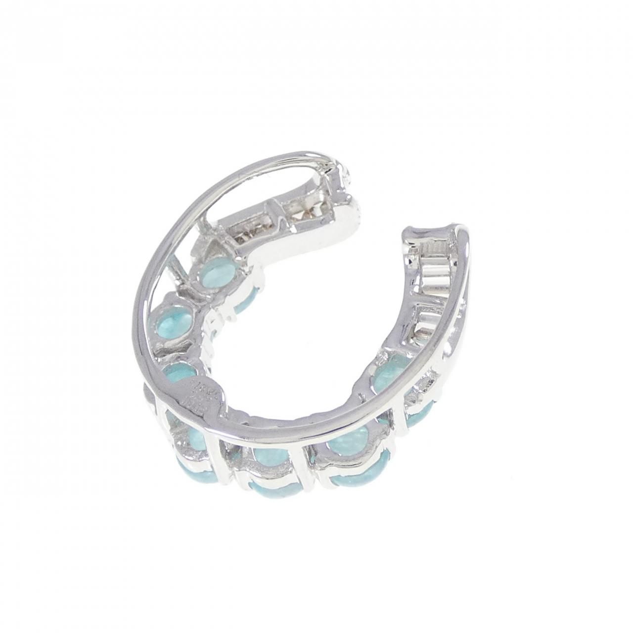 K18WG ホースシュー トルマリン ペンダント 0.85CT