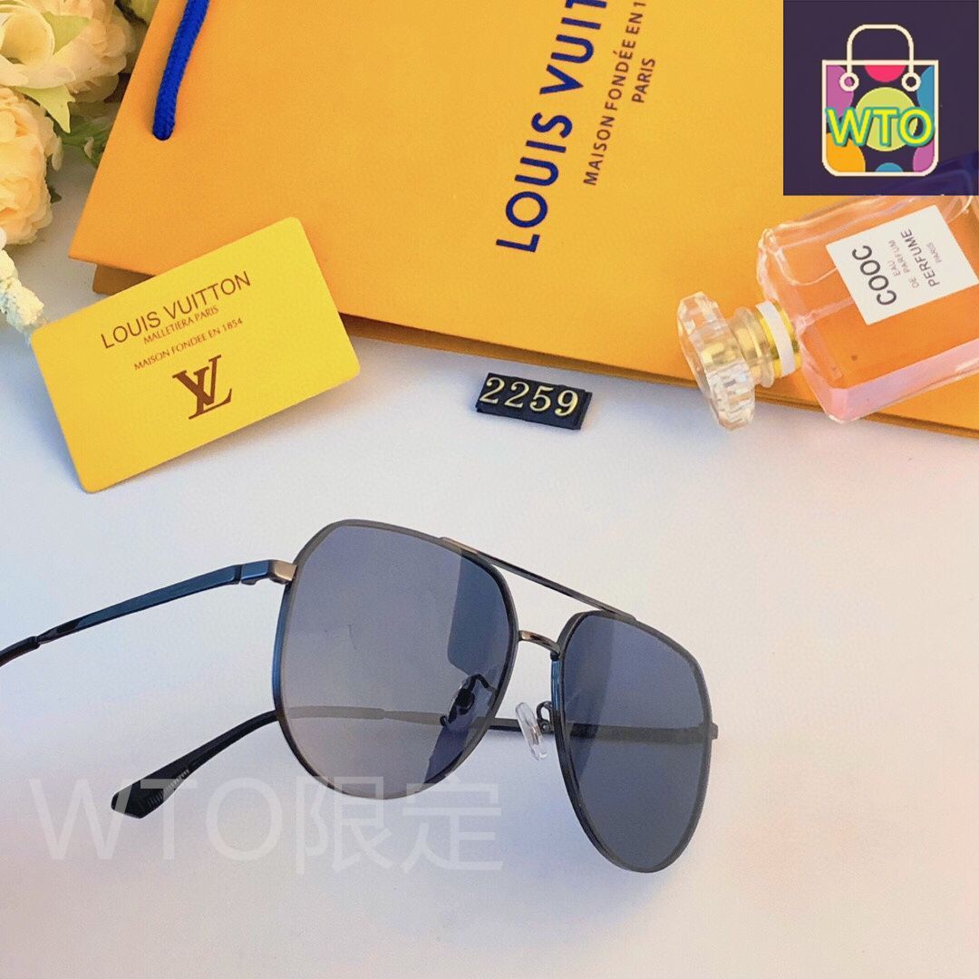 LV 2024 年式 エレガントなメンズ用 偏光サングラス（ハムグラス