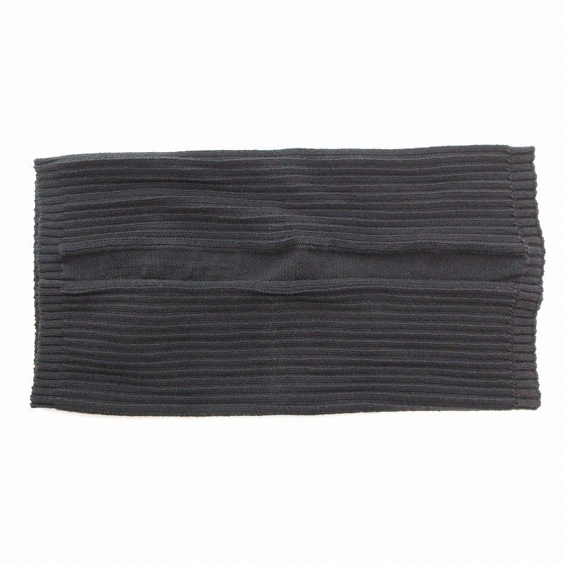 R827.2 Rick Owens ブラック ニットネックウォーマー RICK OWENS