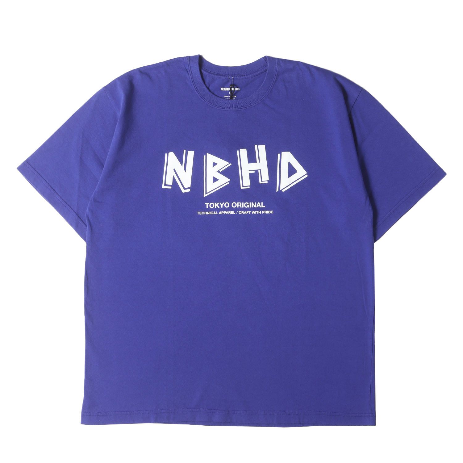 NEIGHBORHOOD ネイバーフッド Tシャツ サイズ:L / 24SS パームツリー グラフィック クルーネック Tシャツ (NH.TEE SS-6) / ブルー / トップス カットソー 半袖【メンズ】