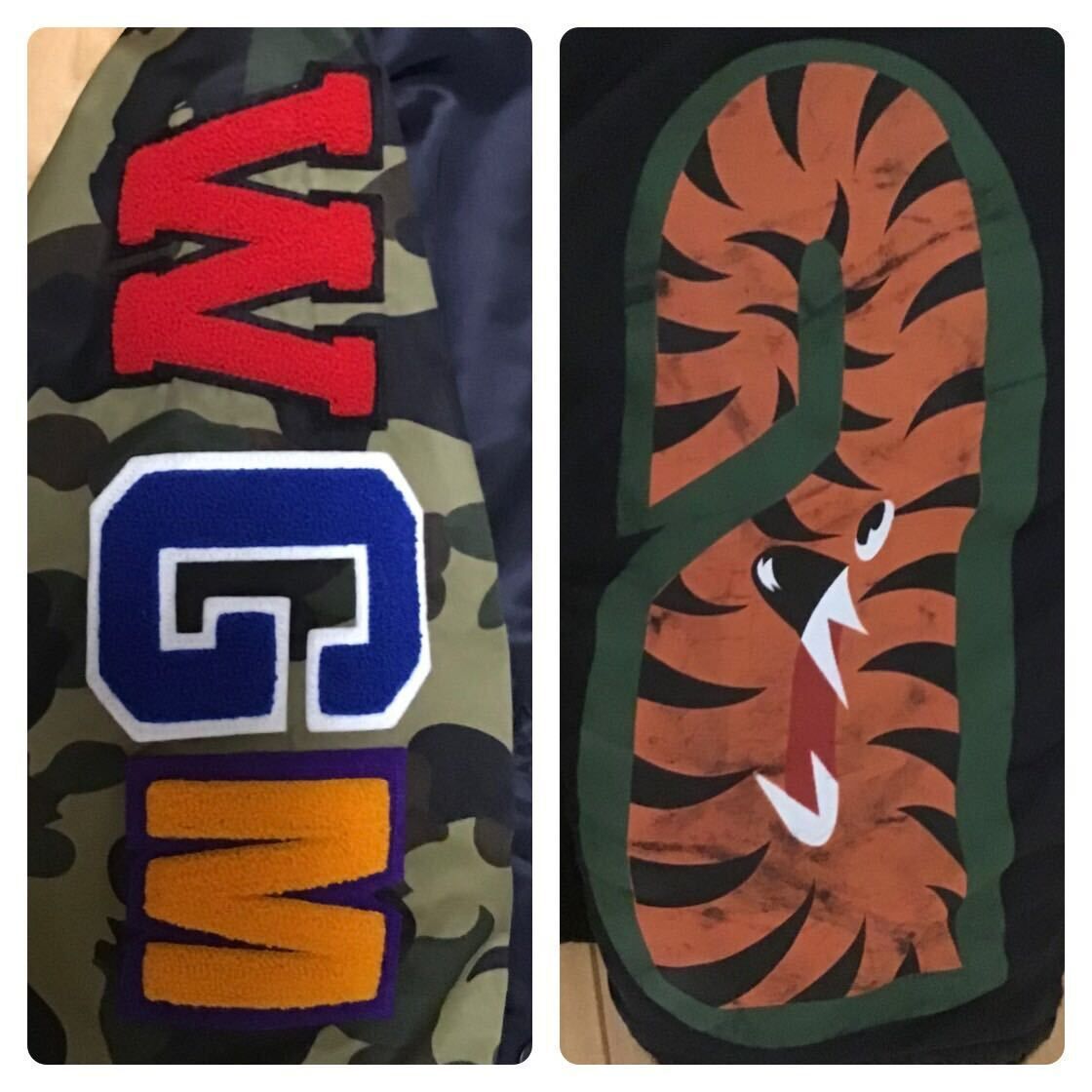 SHARK MA-1 Bomber Jacket Mサイズ a bathing ape BAPE camo SHARK MA-1 Bomber Jacket Mサイズ a bathing ape BAPE camo